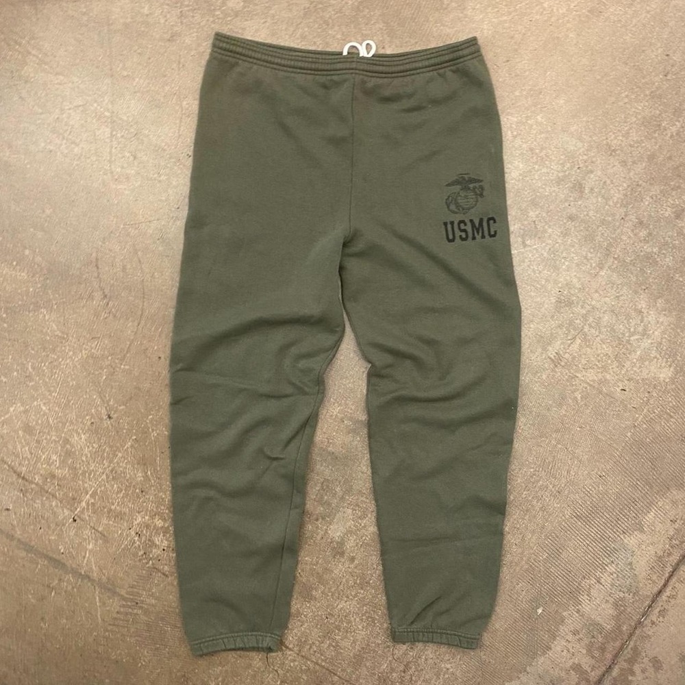 Vintage USMC Marines Military Green 2000s Sweatpants Size Large